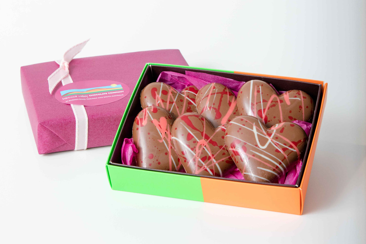 Gift Wrapped Hearts, 6 pack