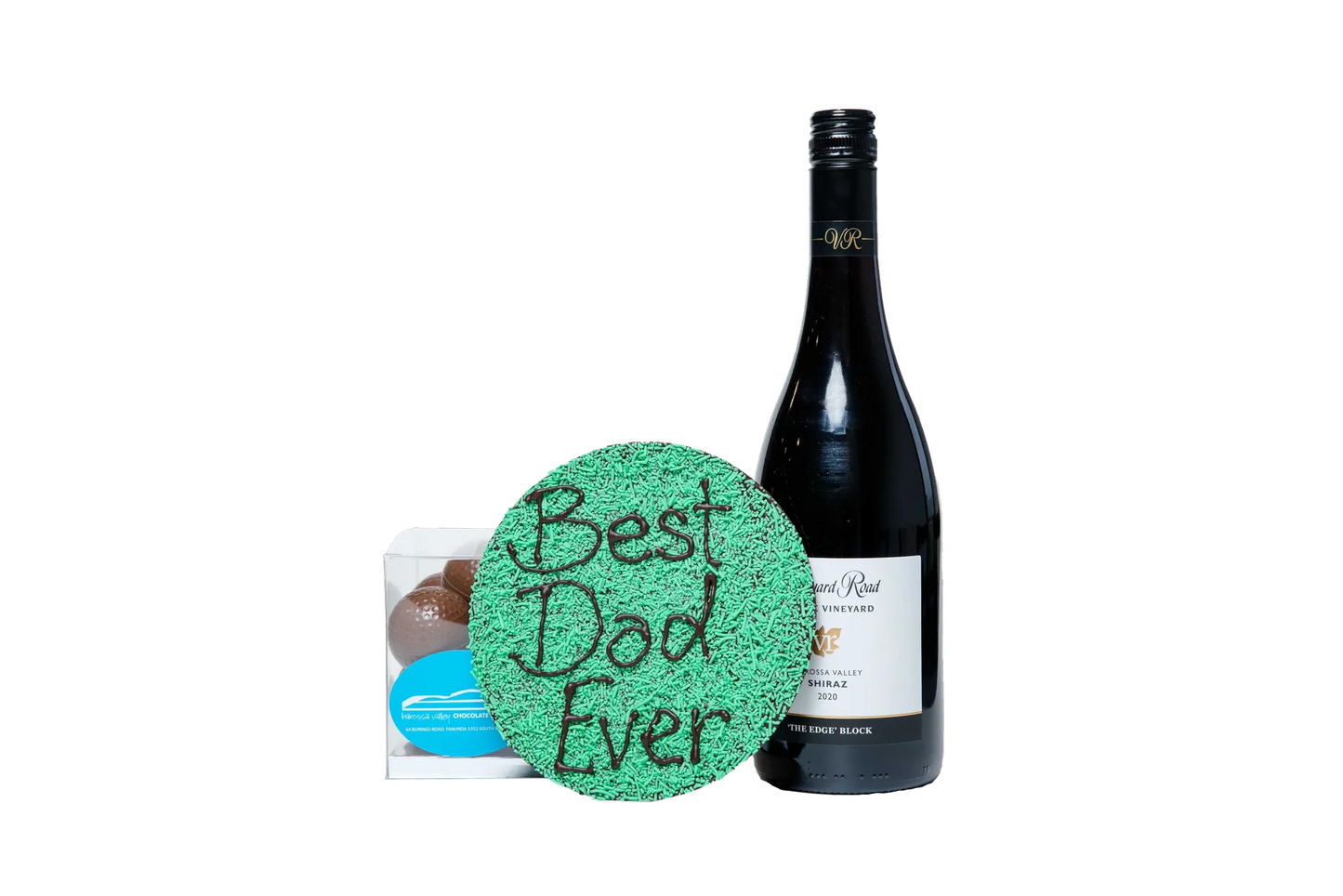 Big Father's Day Freckle Button - Green Freckles with Milk Chocolate