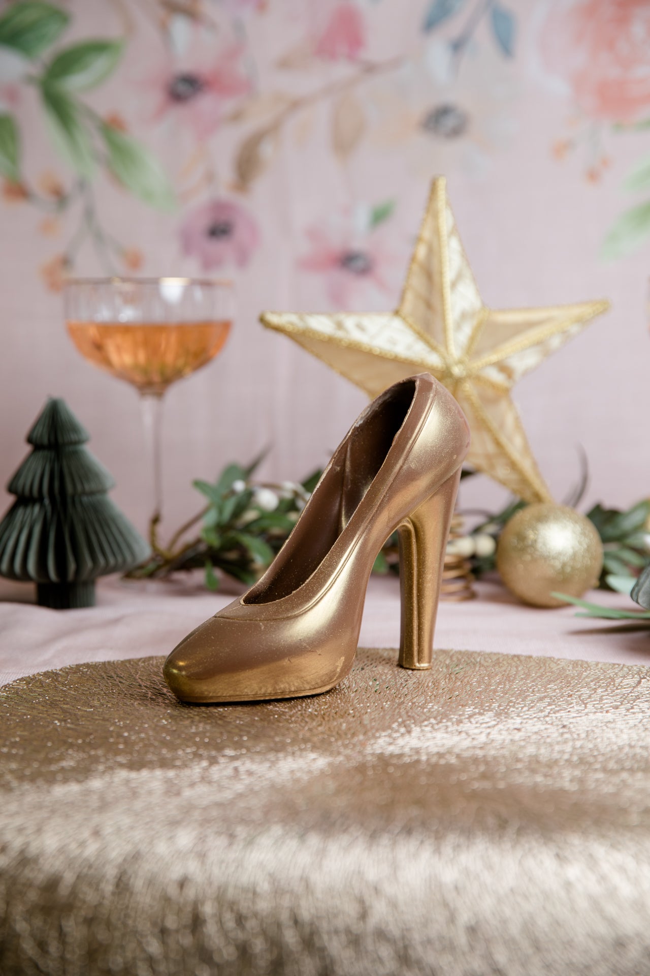 Ladies Gold Stiletto Christmas Edition Barossa Valley Chocolate Company