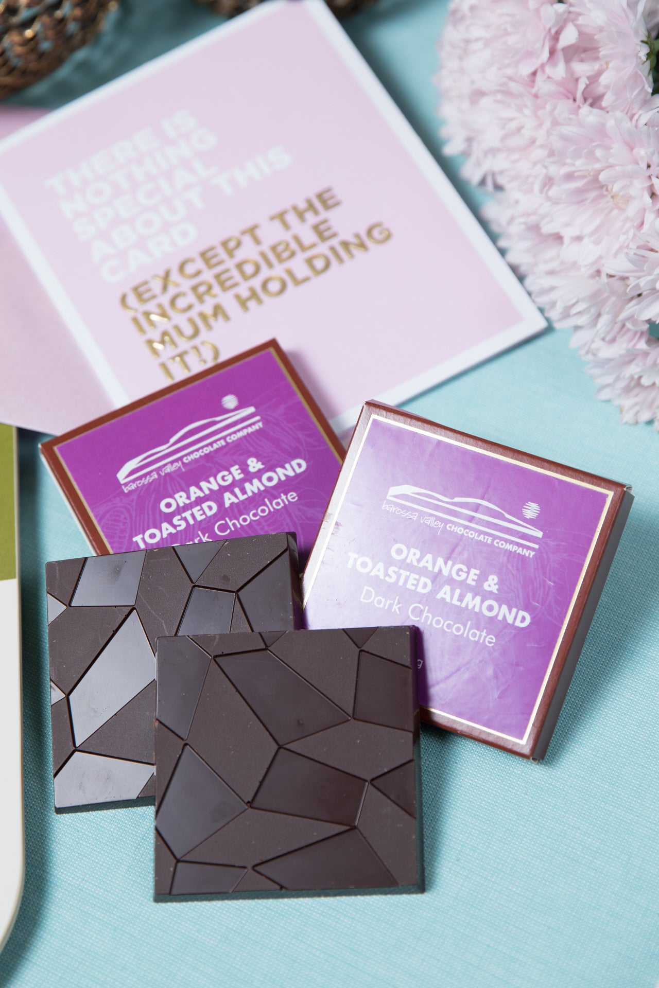 Dark Chocolate with Orange & Toasted Almond 40g Block