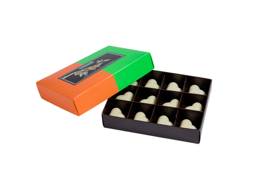 White Chocolate Hearts Gift Box 12 Pack