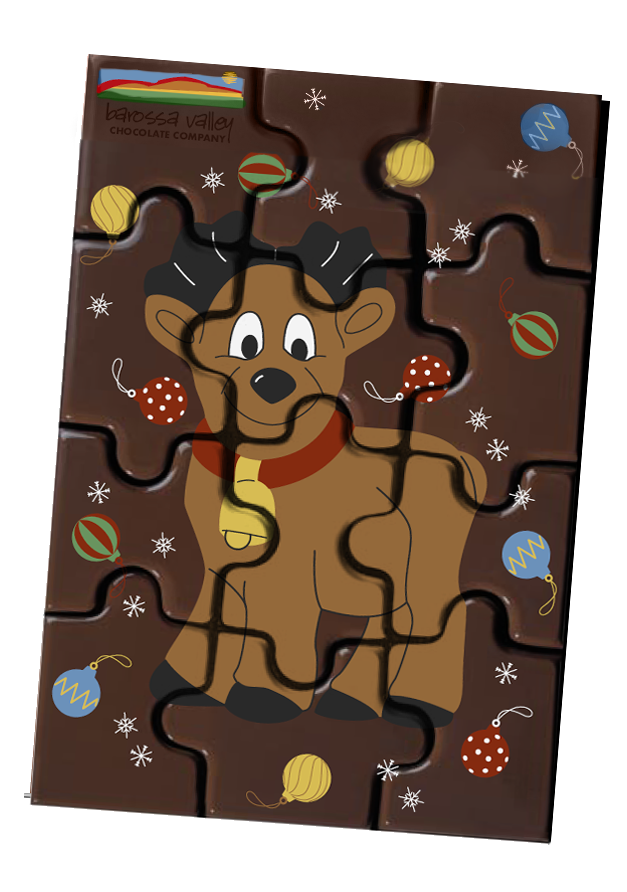 Dark Chocolate Rudi the Reindeer Puzzle