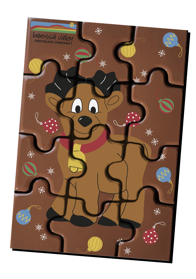 Milk Chocolate Rudi the Reindeer Puzzle