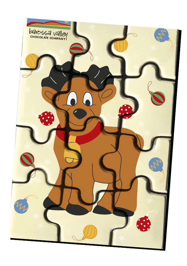 White Rudi the Reindeer Puzzle