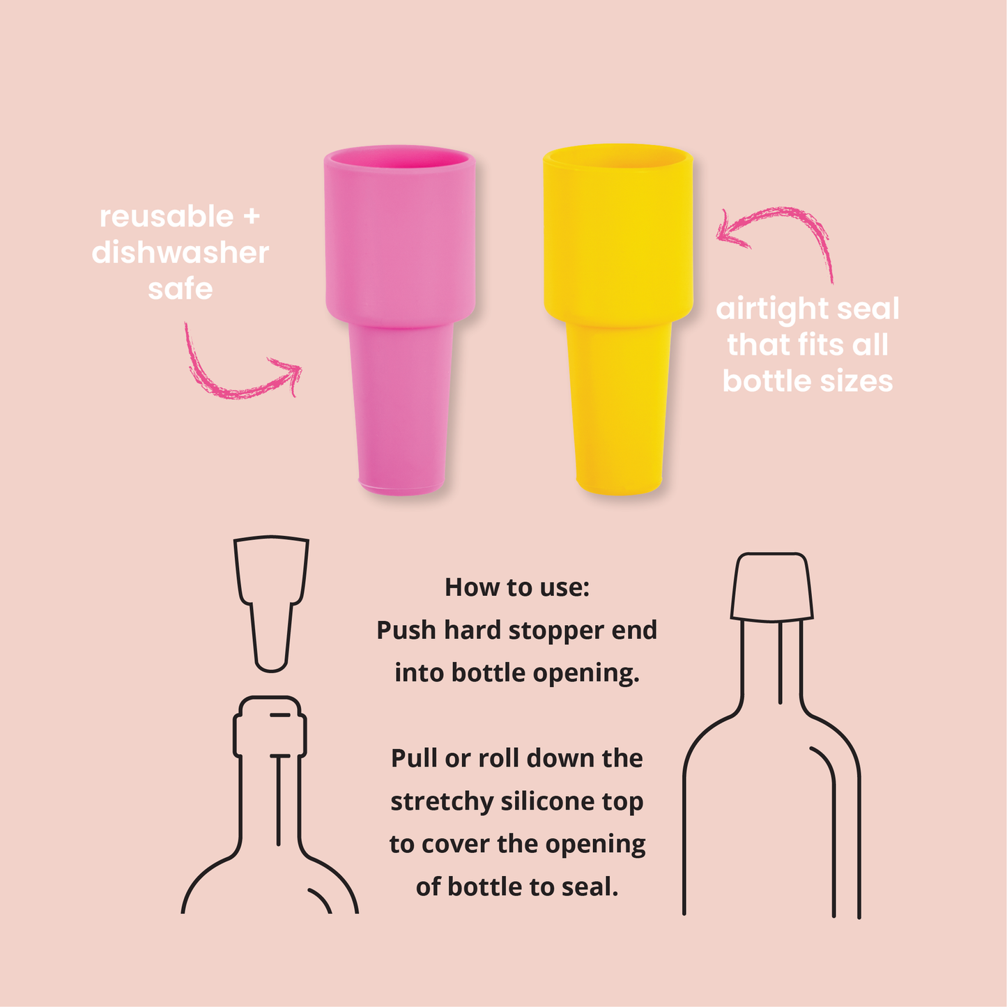 Silicork Wine Stopper 2pk
