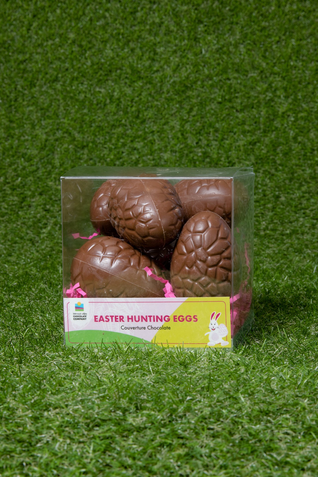 Small Hollow Easter Eggs in Hanging Bucket MC