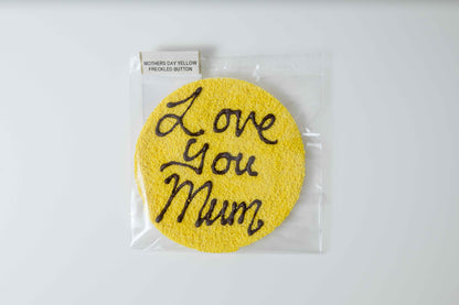 Giant Mother's Day Freckle Button - Yellow Freckles with White Chocolate