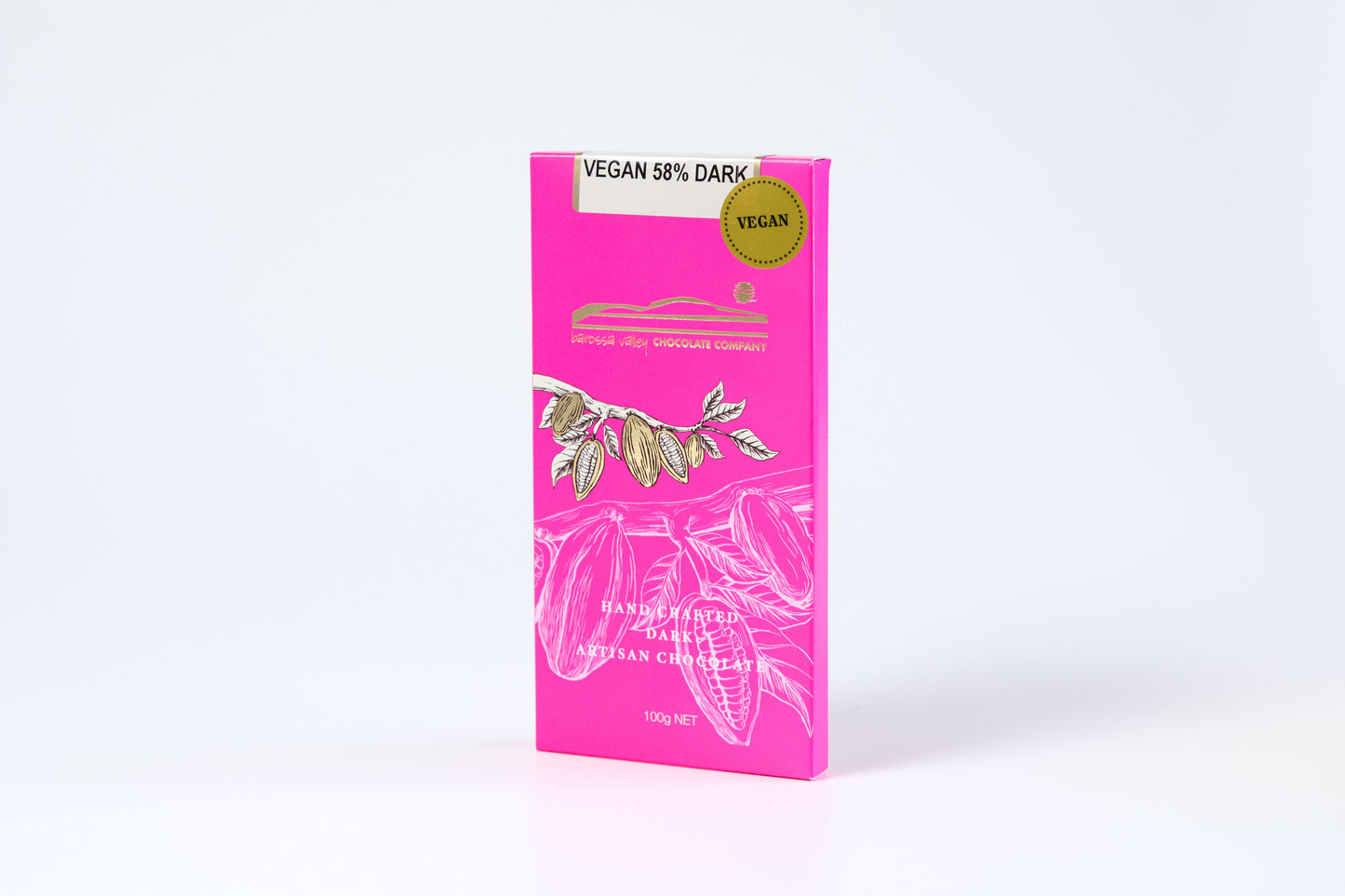 Plant Based Chocolate – 58% Dark Chocolate 100g Block - Vegan / Dairy Free