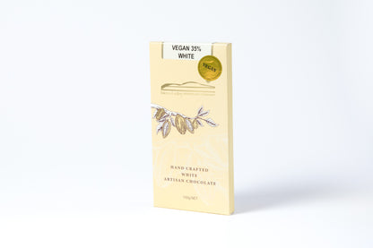 Plant Based Chocolate – 35% White Chocolate 100g Block - Vegan / Dairy Free