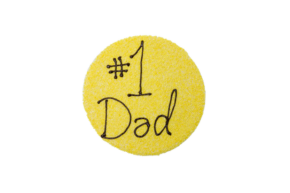 Big Father's Day Freckle Button - Yellow Freckles with White Chocolate