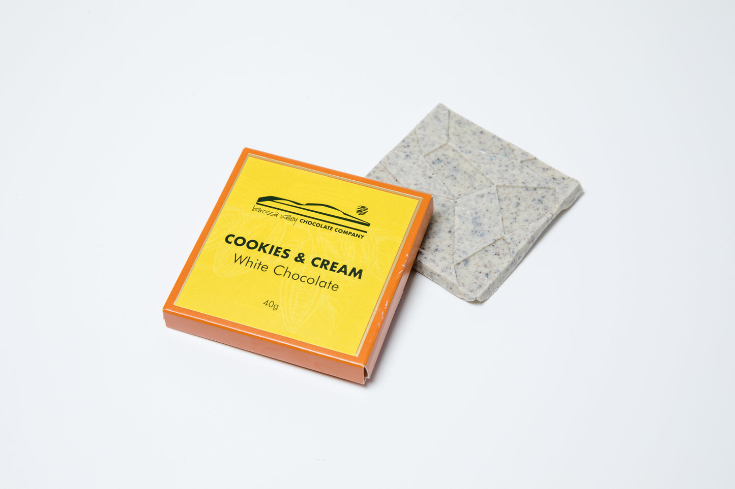 White Chocolate with Cookies & Cream 40g Block