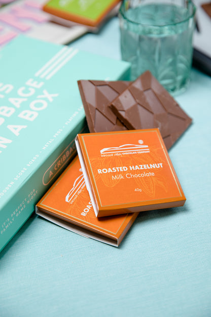 Milk Chocolate with Roasted Hazelnut 40g Block