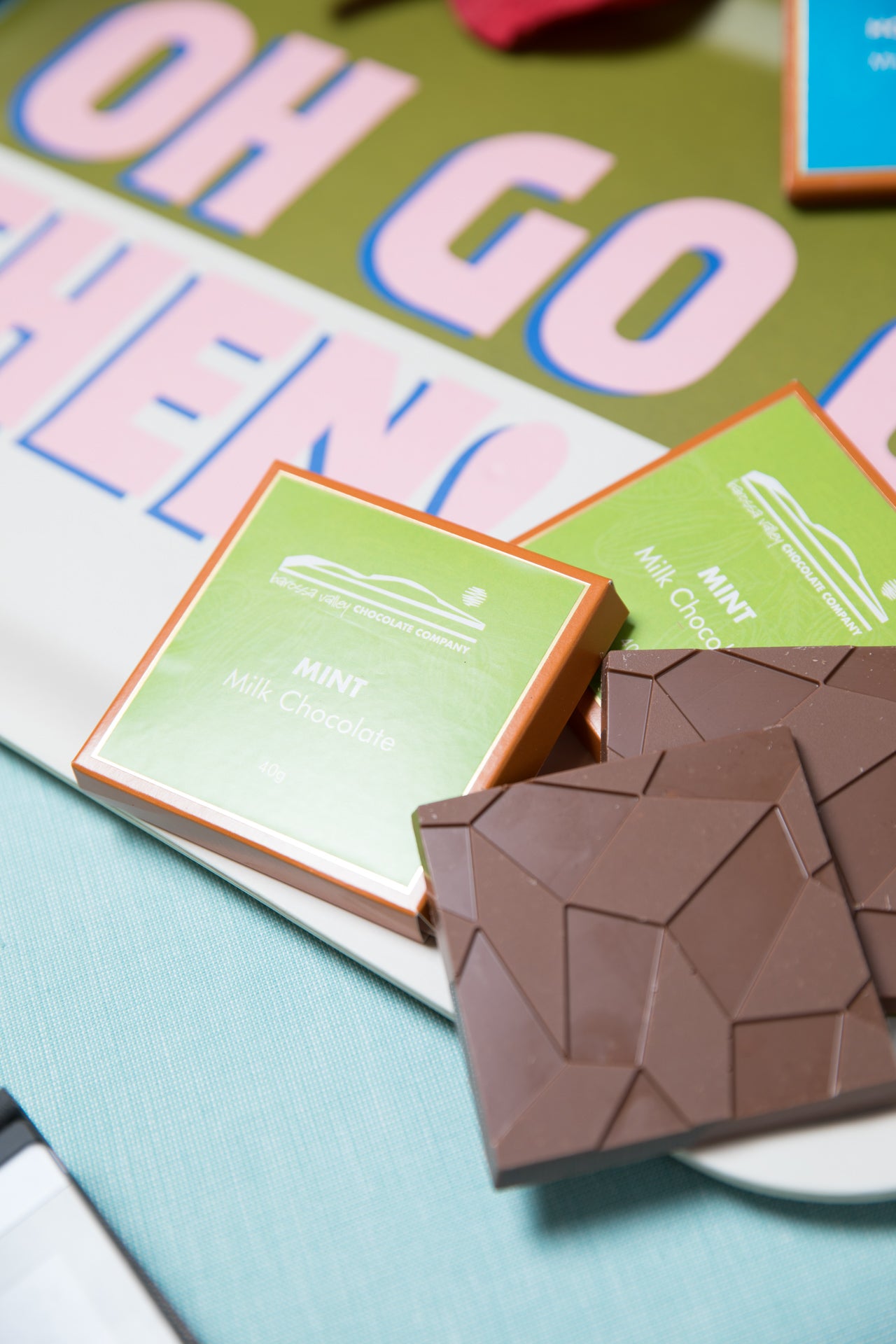 Milk Chocolate with Mint 40g Block