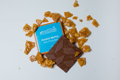Milk Chocolate with Peanut Brittle 40g Block