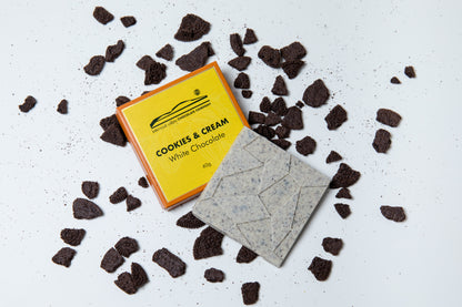 White Chocolate with Cookies & Cream 40g Block