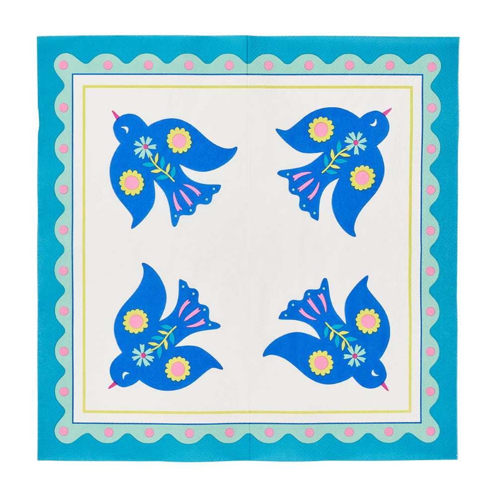 Paper Napkin Fiesta Bird