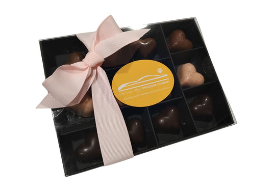 Mixed Heart Flavoured Praline Gift Box 12 Pack
